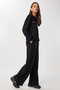Contrast Stripe Detailed Knitted Top and Bottom Set Lzv0034 Black - 3