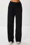 Hooded Knitted Top and Bottom Set Lzv0033 Black - 5