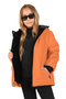 Girl's Waterproof and Windproof Fur-Lined Hooded Coat - 3