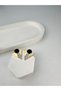 Special Series Black Triangle Design Gold Earrings - 2