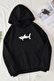 Unisex Shark Printed Oversize Sweatshirt