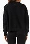 Velvet Bow Cardigan, Black Stylish and Luxurious Women's Knitwear Cardigan - 3