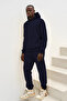 Men's Oversize Jogger Hooded Sweatshirt with Kangaroo Pocket Tracksuit Set