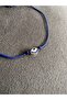 Adjustable String Bracelet with Evil Eye Bead and Eye Figure - Does Not Tarnish - 3