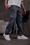 Prf 011 Distressed Commando Baggy Fit Jeans Cargo Pants