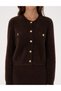 Brown Crop Top Knitwear Cardigan 50310994-Vr029 - 6