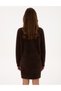 Brown Crop Top Knitwear Cardigan 50310994-Vr029 - 5