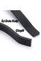 Furniture Handle Striped Model Durable Long Lasting Modern Design Black Striped Metal 192 mm - 5