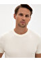 Ecru Slim Fit Crew Neck Knitwear Sweater 50315689-Vr019 - 2