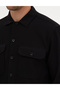 Black Comfort Fit Long Sleeve Shirt Jacket 50312368-Vr046 - 7