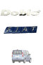 Fiat Doblo 1 - I Compatible Rear Trunk Lettering Piece Fiat Blue Lettering