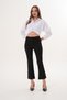 Siyah Crop Pantolon - 2