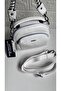 Mega Polo White 4-Compartment Lined Medium Shoulder Bag - 2