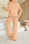 Long Sleeve Bow Detail Cotton Women's Pajama Set - 2