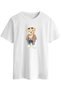 Teddy Bear Printed Oversize White Color T-Shirt Set – with Bag Gift - 2