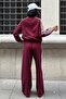 Stripe and Lace Detailed Sports Suit 10270 R10-E-K4 - 4