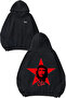 Che Guevara 3 Design Back Printed Black Hooded Sweatshirt