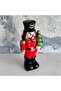 Nutcracker Soldier Holding a Christmas Tree Ceramic Figurine - 2