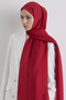 Paris Silk Shawl - Red - 3
