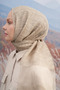 Silk Vintage Model Shawl - Beige - 3