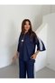 Bouquet Women's Striped Tracksuit Set with Emblem Detail - 2