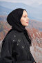 Silk Vintage Model Shawl - Black - 2