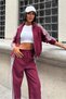 Stripe and Lace Detailed Sports Suit 10270 R10-E-K4 - 5