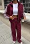 Stripe and Lace Detailed Sports Suit 10270 R10-E-K4 - 7