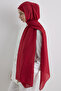 Paris Silk Shawl - Red - 4