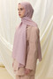Paris Silk Shawl - Dusty Pink - 5