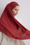 Paris Silk Shawl - Cranberry - 2