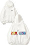 Guns N Roses Rock Music 14 Design Back Printed White Hooded Sweatshirt