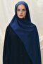 Paris Silk Shawl - Light Navy Blue