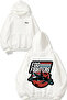 Foo Fighters Design Back Printed White Hooded Sweatshirt