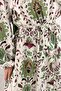 فستان منقوش بالزهور باللون الأخضر النعناعي - 4