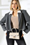 Beige Women's Chain Strap Small Bag - Crossbody Shoulder Bag and Handbag - 6