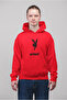 Badboy Rabbit Printed Cotton Long Sleeve Ribbed 3-Ply Hooded Sweatshirt