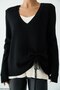 Saphyr Premium Tricot Sweater with Ribbed Detail