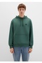 Logo Embroidered Hooded Loose Fit Sweatshirt - 2