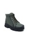 100% Genuine Leather Women's Winter Casual Zippered Sneaker Boots Khaki 36-41
