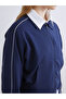 Hilfa New Season Polo Neck Women's Zippered Sweatshirt - 4