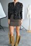 Saphyr Premium Black Knitwear Cardigan