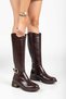 New Season Buckle Detail Ready-To-Wear Sole Side Zipper Waterproof Long Boots