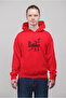 The Grillfather Printed Cotton Long Sleeve Ribbed 3 Thread Hooded Sweatshirt