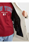 Xside Hooded Oversize Leather Look Women's Raincoat - 3