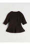 Esvab • Modern & Distinctive Zero Roba Collar Peplum Women's Knitwear Sweater - 7