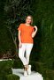 تي شيرت GAMZE MODA ذو الرقبة الدائرية مقاس كبير - 4