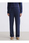 Women's Wide Leg Sweatpants with Elastic Waist - 2