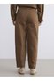 Two Mt Shop Quality Lcw Modest Brown Denim Straight Mom Fit High Waist Narrow Leg Women's Jean Pants - 4