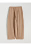 Elastic Waist Textured Women's Trousers - 6